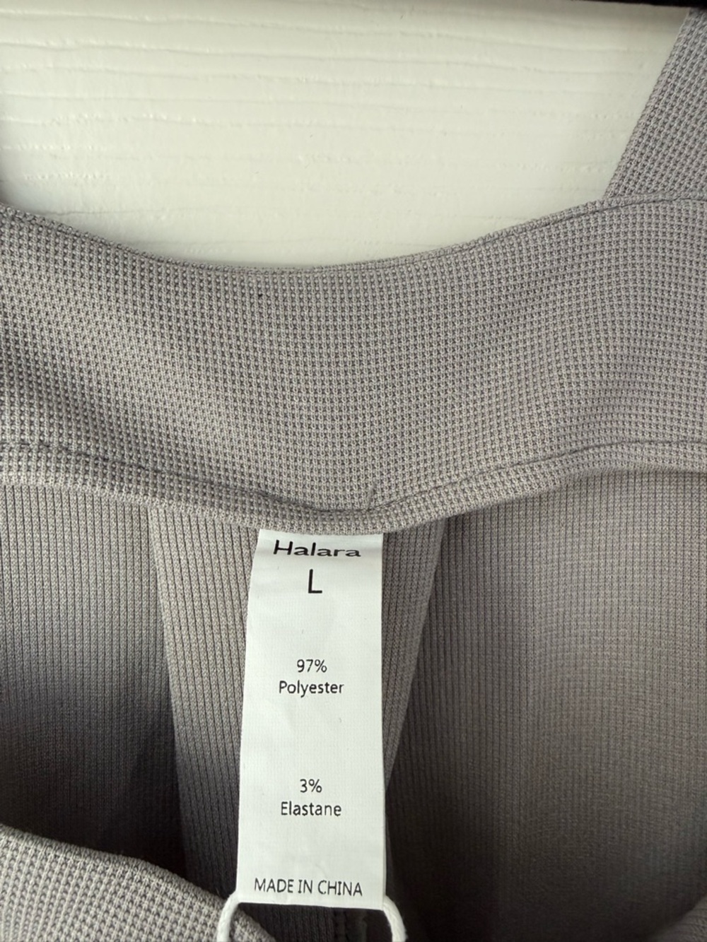 HALARA Light Gray overall style  Jumpsuit with Wide Leg - Picture 4 of 4